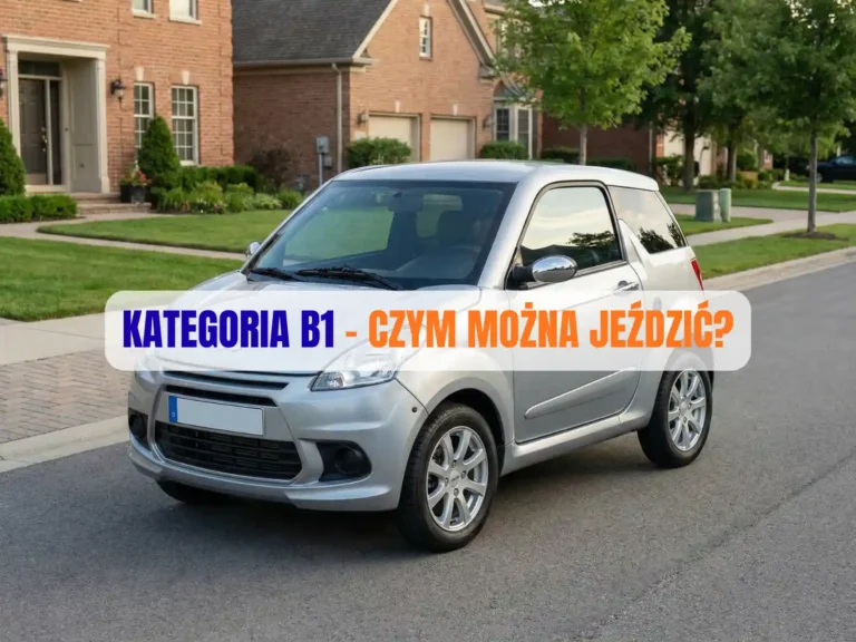 Srebrny mikrosamochód kategorii B1 zaparkowany na osiedlowej ulicy.