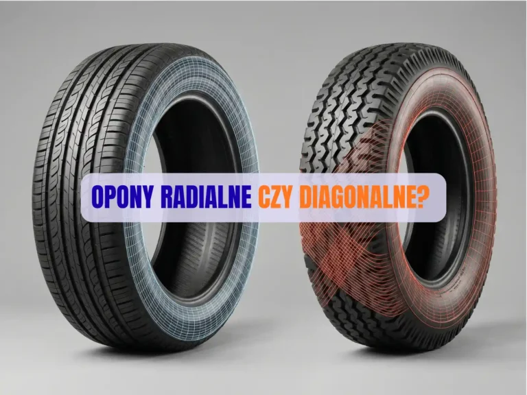 Porównanie wizualne konstrukcji opony radialnej i diagonalnej w profesjonalnym ujęciu.