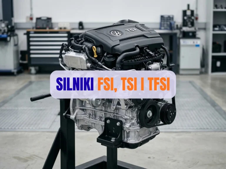 Przekrój nowoczesnego silnika TSI grupy VAG w studio.