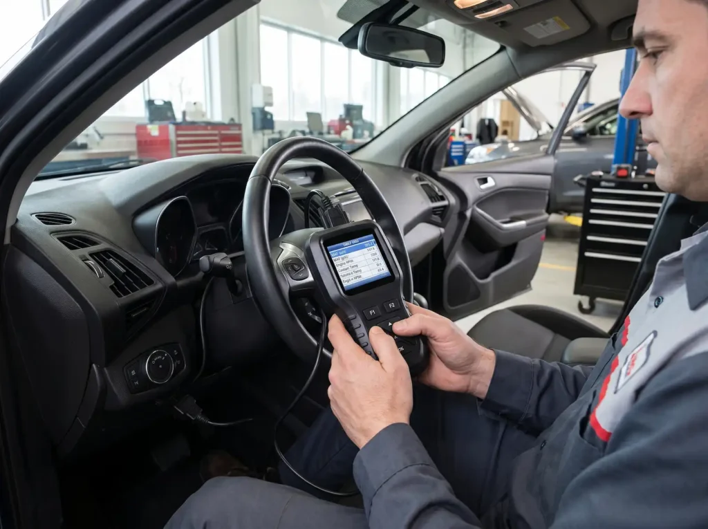 Diagnostyka przepływomierza czytnikiem OBD2 — odczyt wartości MAF w czasie rzeczywistym