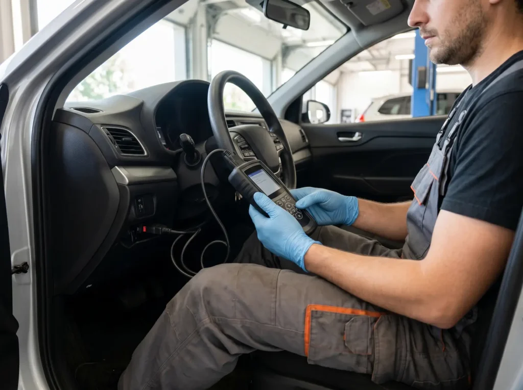 Diagnostyka czujnika wałka rozrządu skanerem OBD